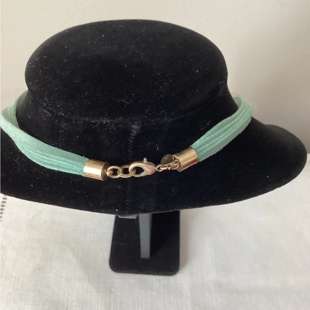 Green and Blue Multi-Strand Beaded Necklace
